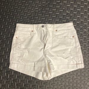 NWT American Eagle white denim shirt size 8